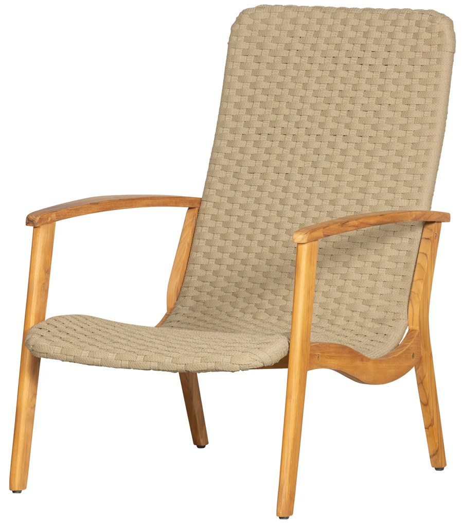 Exotan Loungestoel - Stony - Teak - Army Green - Exotan