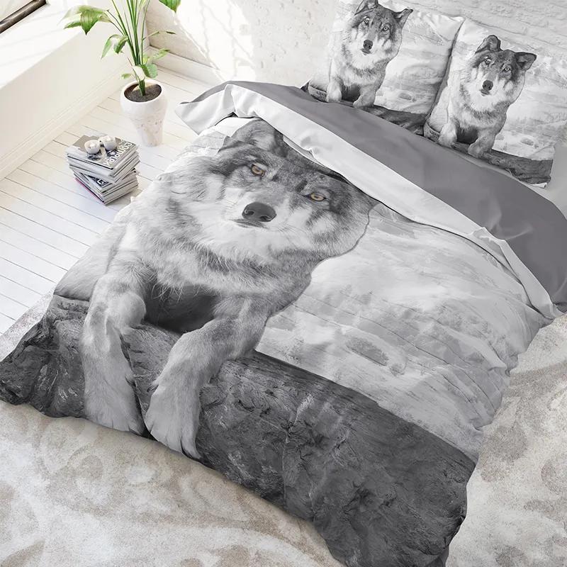 DreamHouse Bedding Wolf Nature Lits-jumeaux (240 x 220 cm + 2 kussenslopen) Dekbedovertrek
