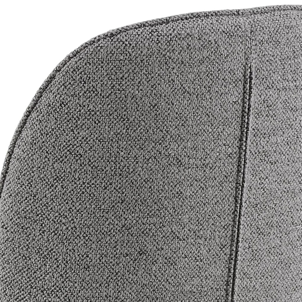 Eetkamerstoel Met Houten Poten Grijs Boucle