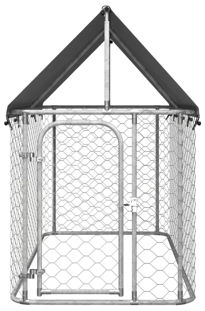vidaXL Hondenkennel voor buiten met dak 200x200x150 cm