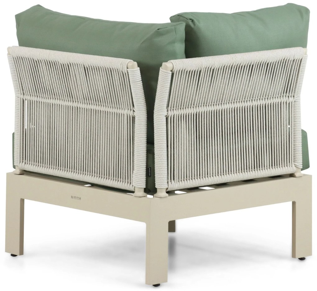 Hoek loungeset 6 personen Aluminium Taupe  Lifestyle Garden Furniture Lorenzo