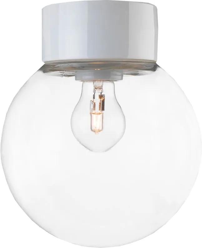 Ifö Electric Classic Globe plafond-en wandlamp porselein wit IP54 200mm