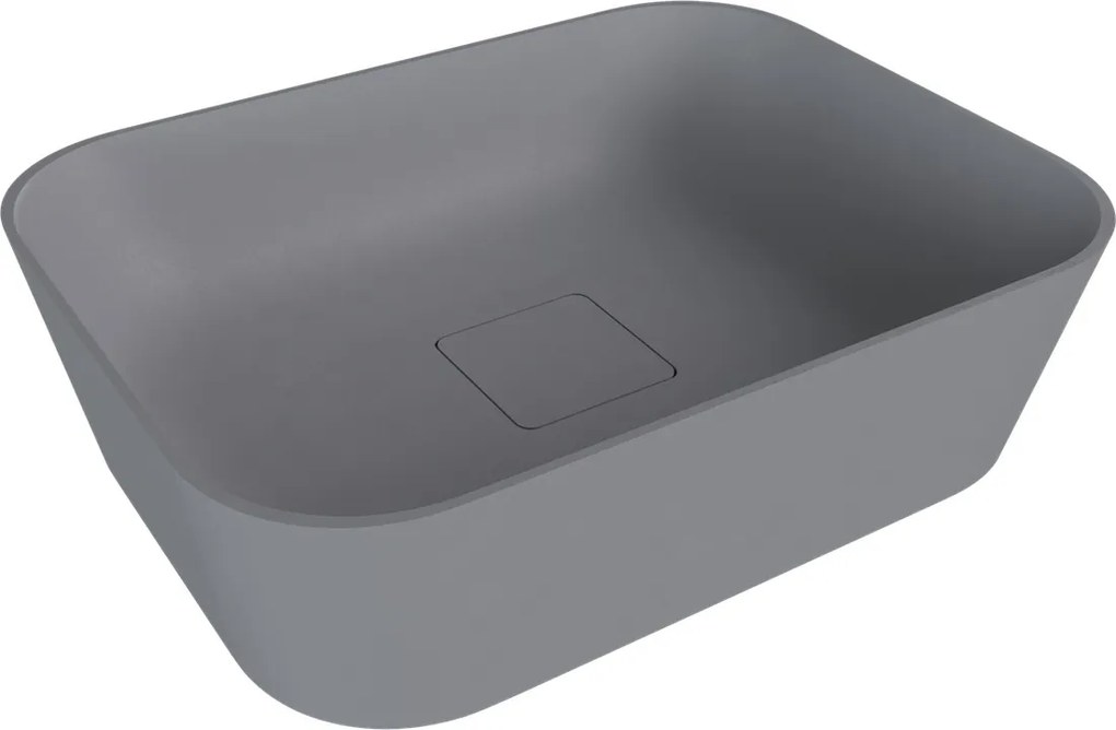 Polysan Banera waskom vierkant 50x36cm grijs mat