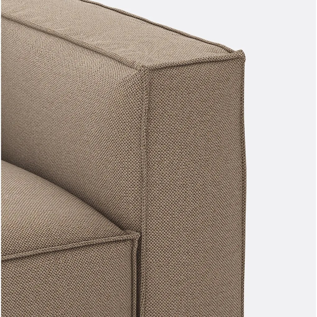 Modulaire zetel, 3-zit, getextureerde stof, Seven