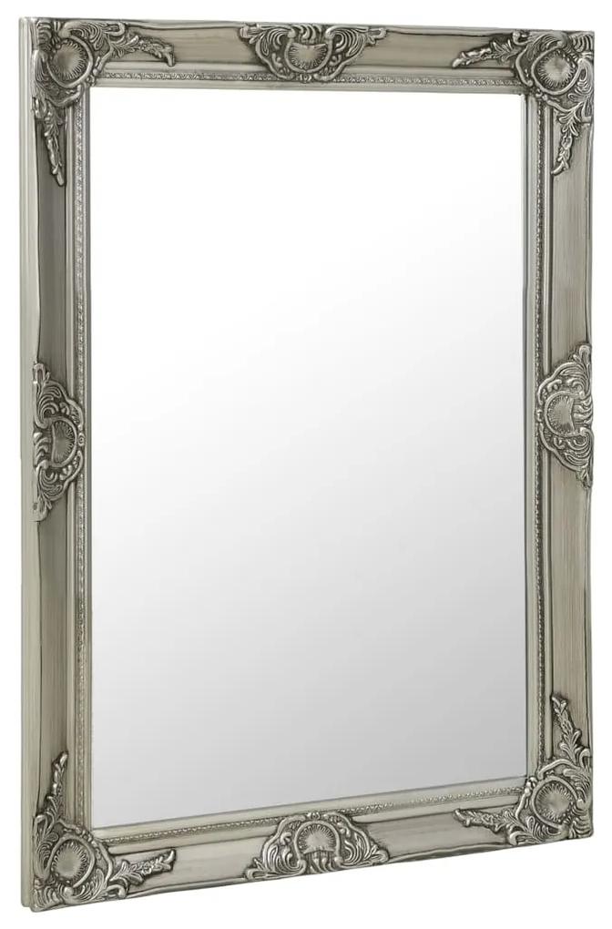 vidaXL Wandspiegel barok stijl 60x80 cm zilverkleurig