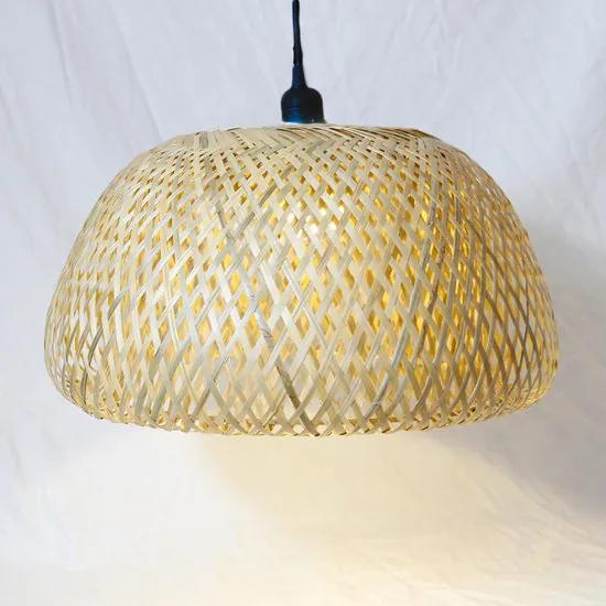 Bamboe Hanglamp, Handgemaakt, Naturel, ?45 cm