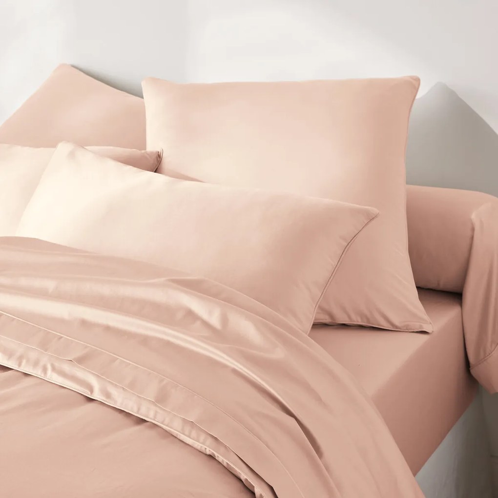 Kussensloop in katoensatijn, 153 draden, Opale