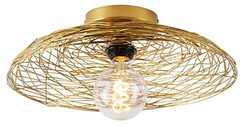 Oosterse plafondlamp goud 40 cm - GlanOosters E27 rond Binnenverlichting Lamp