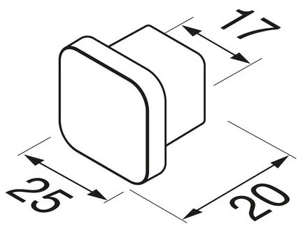 Geesa Topaz handdoekhaak klein chroom