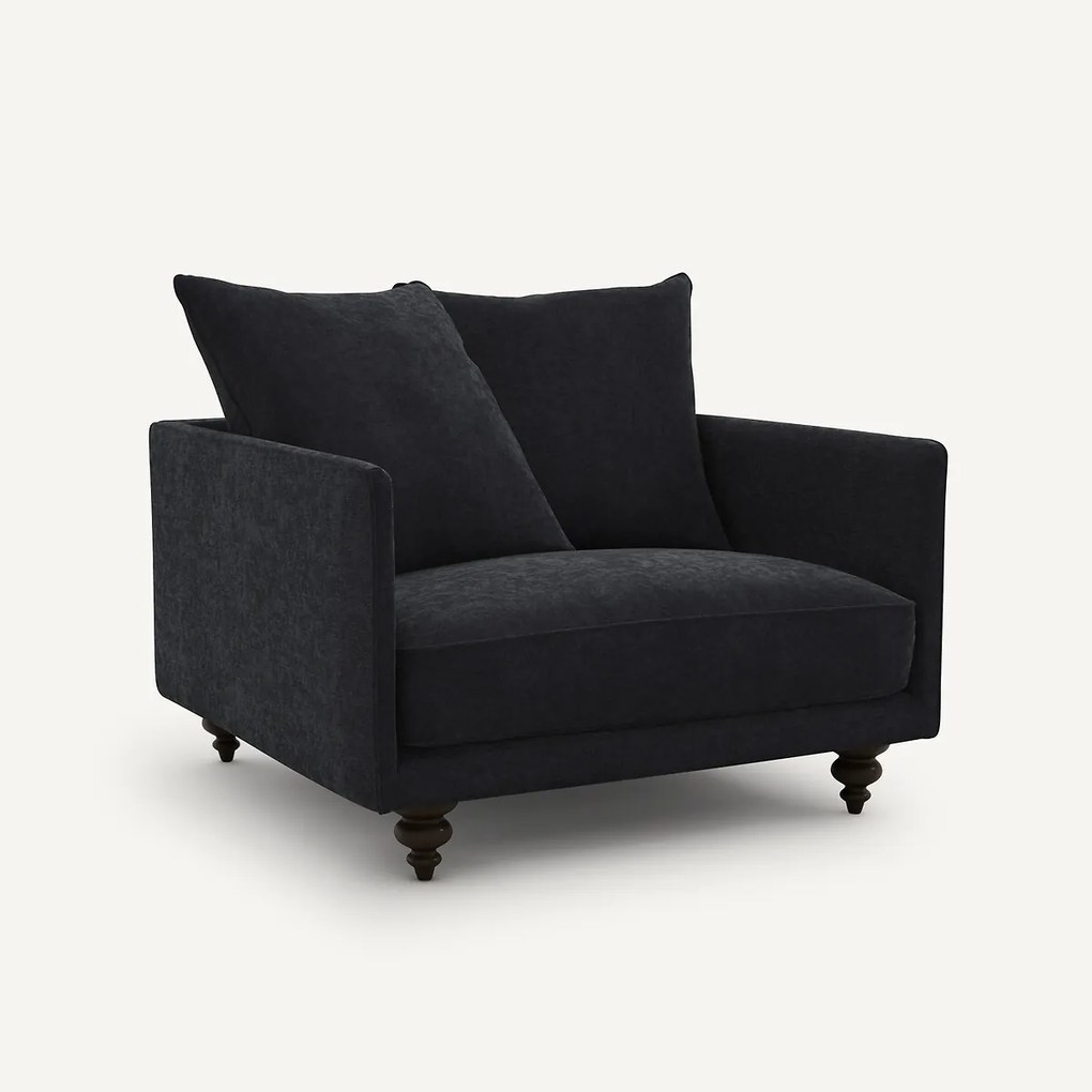 Fauteuil viscose/polyester, Lazare