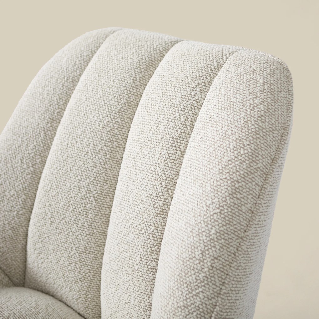 Schommelstoel Beige Stof