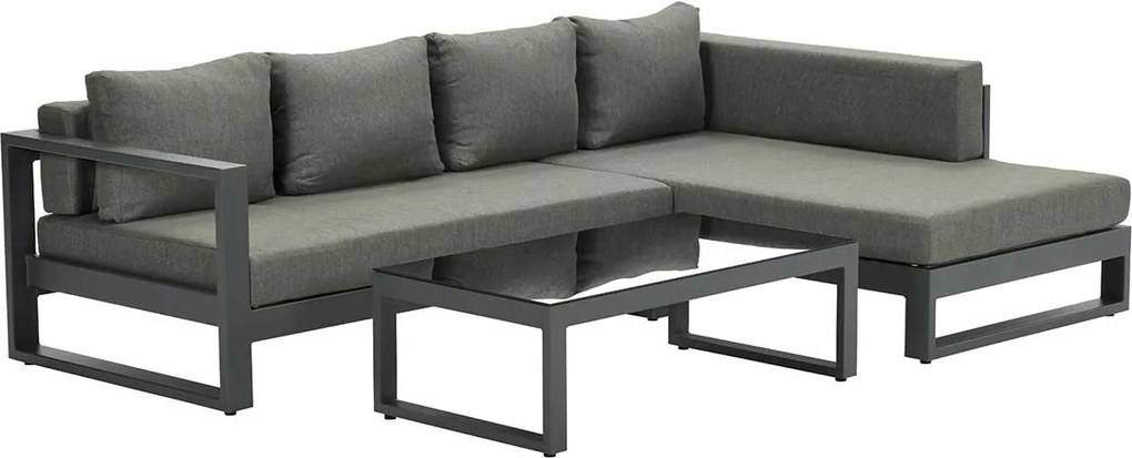 Garden Impressions Kiki loungeset 3-delig links - mystic grey