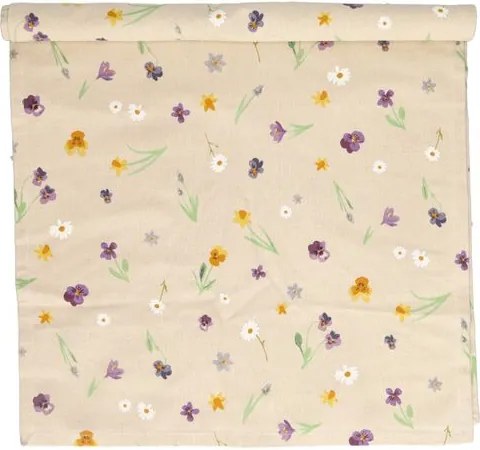 Tafelloper, GOTS bio-katoen, lentebloem, 50 x 145 cm
