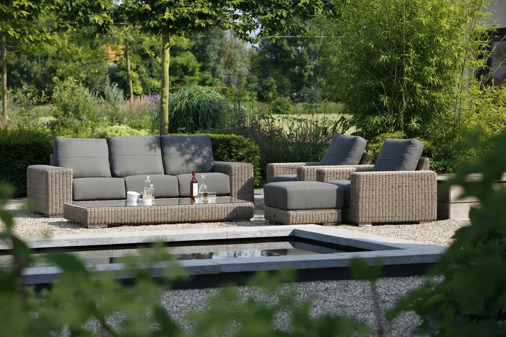 4 Seasons Outdoor Kingston loungeset pure *** SALE ***  Loungeset     weerbestendig