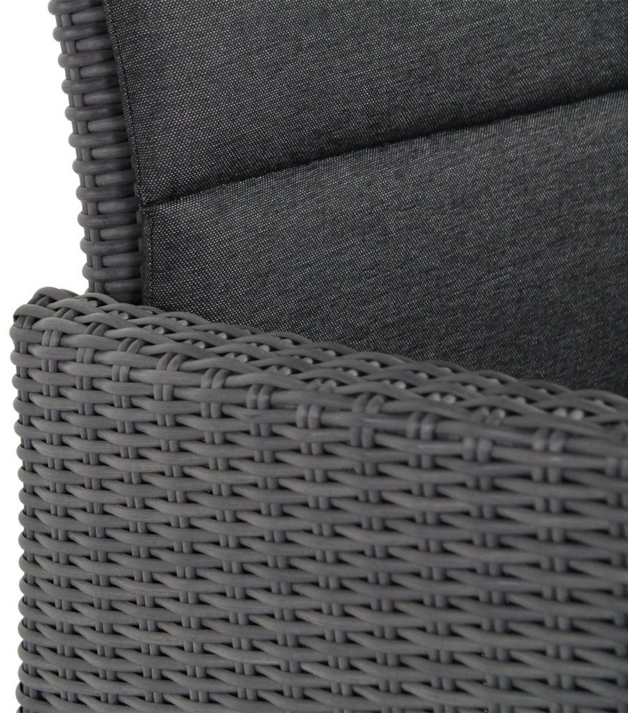 Tuinset 6 personen 260 cm Wicker Grijs Garden Collections Madera/Trente