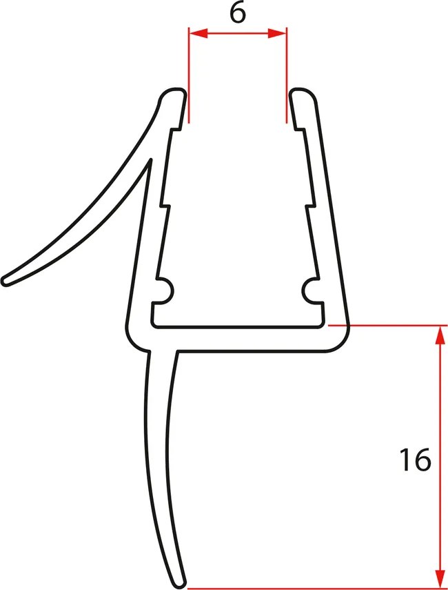 Sanigoods universele lekstrip 6mm