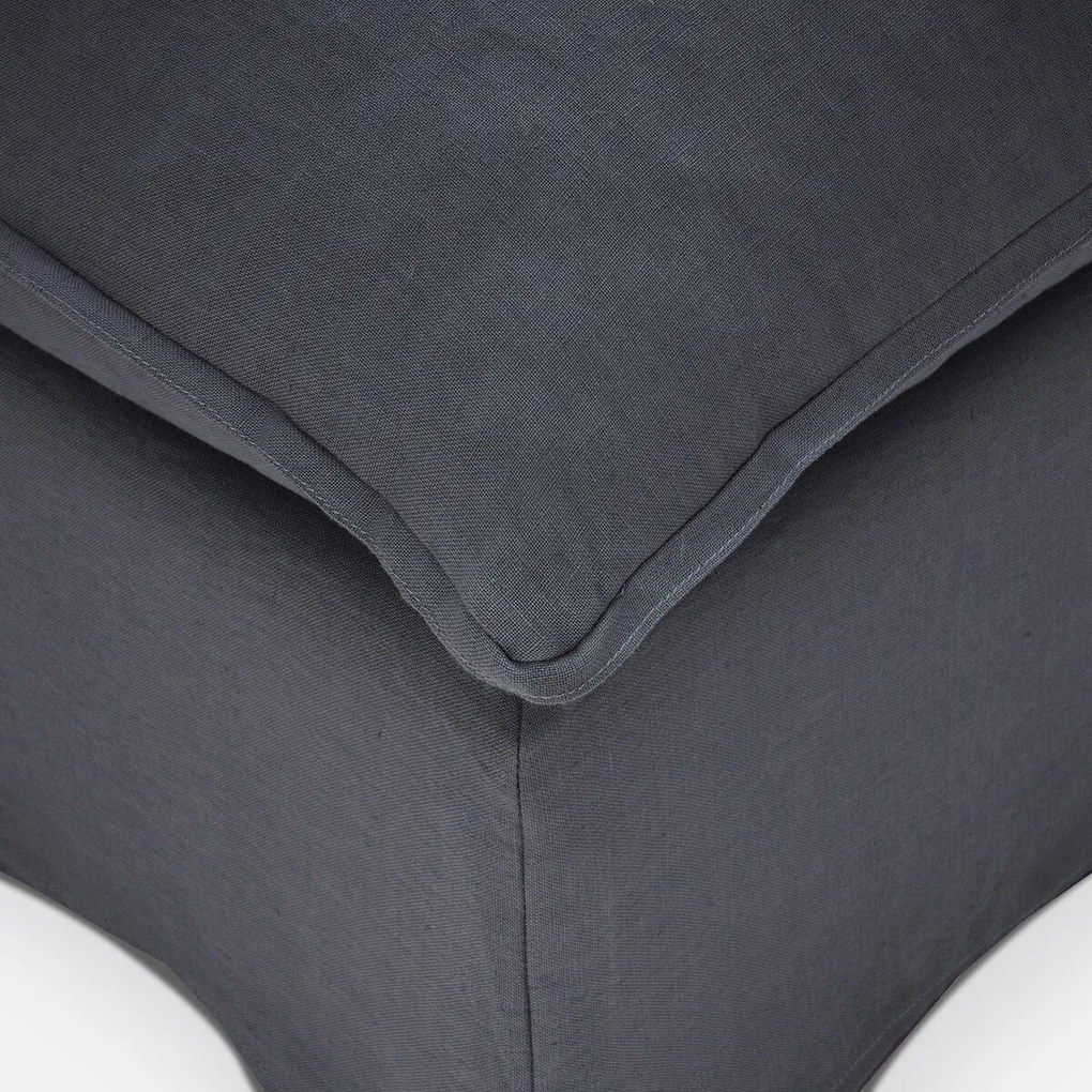 Poef, afneembare hoes, gekreukt linnen, ODNA