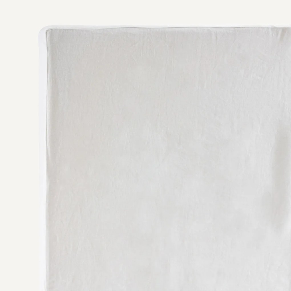 Hoes in zuiver linnen voor hoofdbord Stadia, hoogte 120 cm