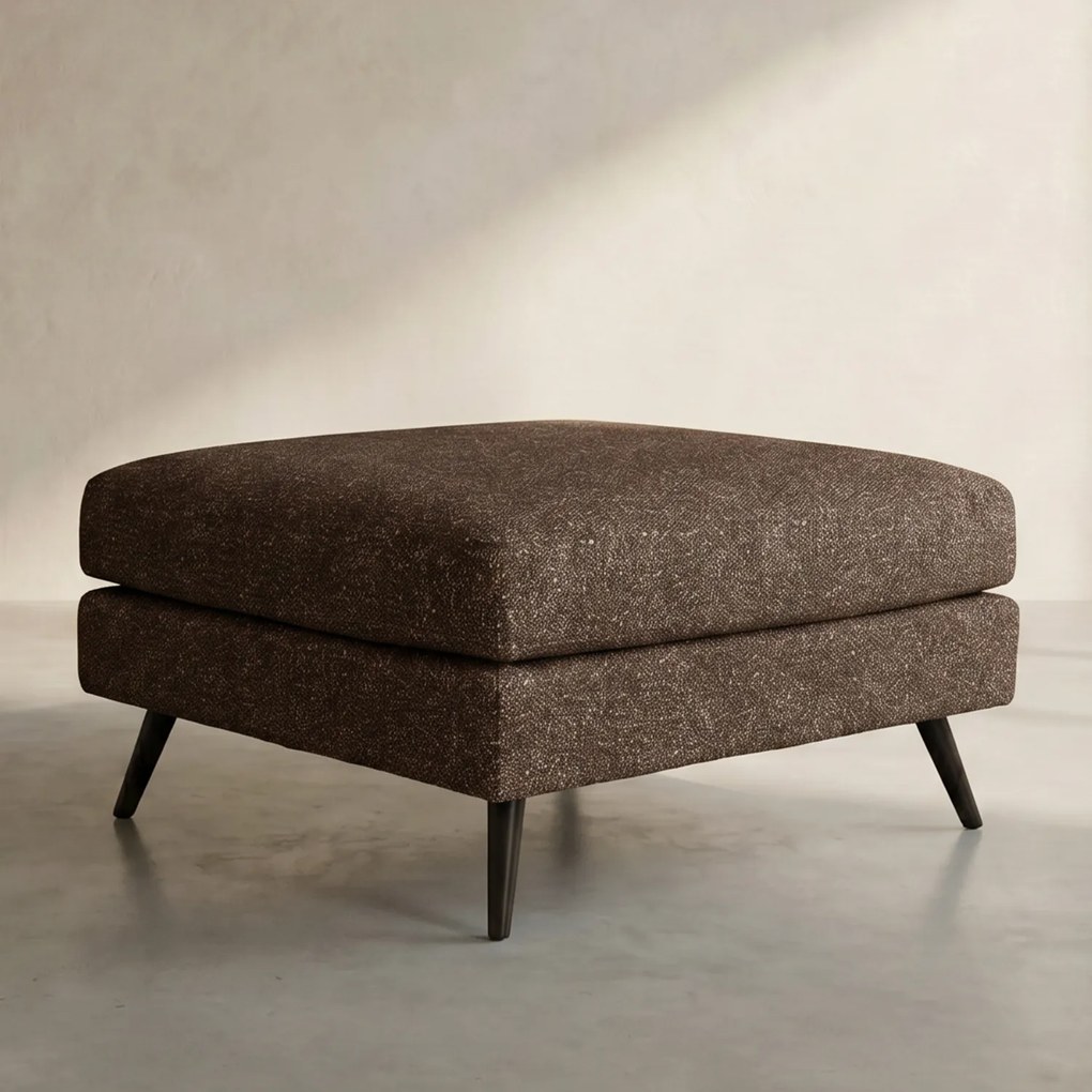 Moderne Hocker Bruine Stof