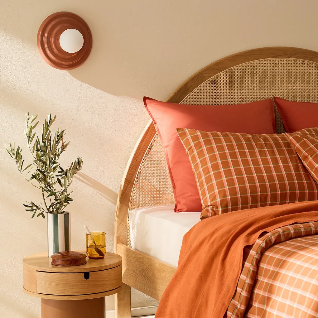 Wand- of plafondlamp, keramiek en opaline glas, diameter 24,5 cm, HOLI