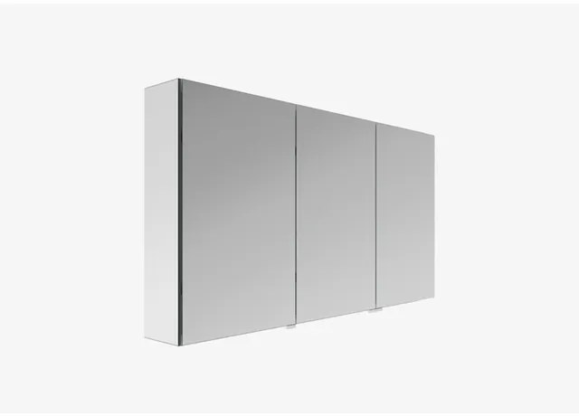 Plieger lusso spiegelkast - 120.6x64x157cm - 3 deuren rechts - buitenzijde gespiegeld SPTQ120RF5857
