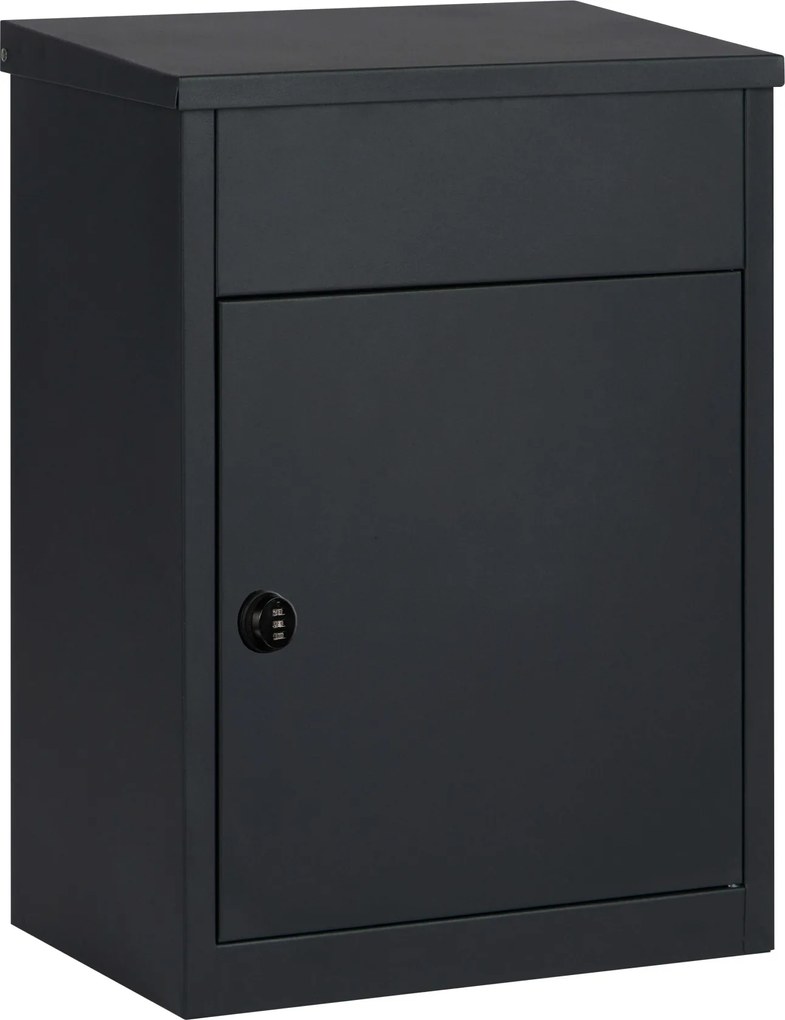 Practo Garden pakketbrievenbus Edmonton - mat zwart - met cijferslot