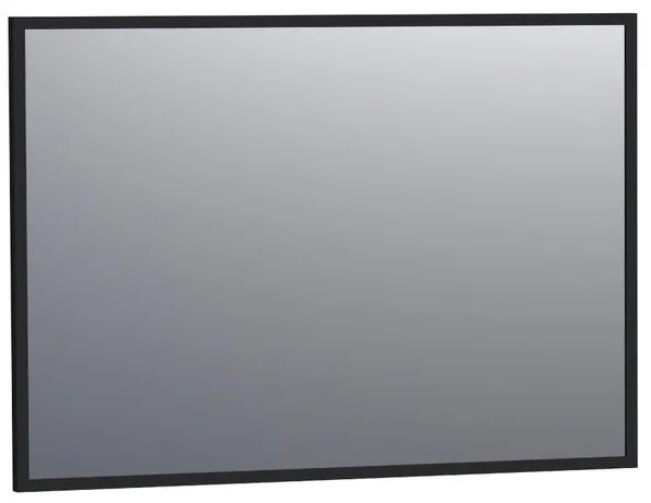 BRAUER Onyx spiegel - 100x70cm - rechthoekig - zwart geborsteld frame SP-ON100RHZ