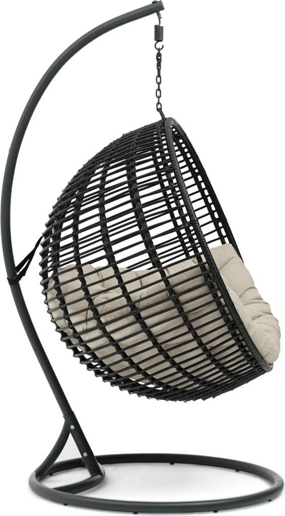 Coco Dream Hangstoel Wicker Grijs