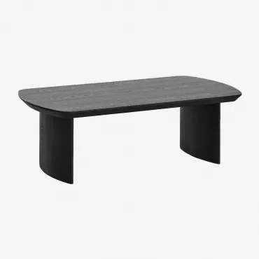 Rechthoekige Salontafel 120x60 Cm In Mdf Tuareg Gewoon Zwart - Sklum