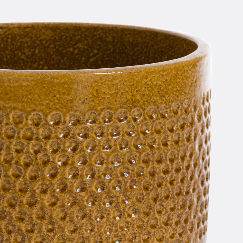 Bloempot in terracotta met email Ø38 cm, Lullya