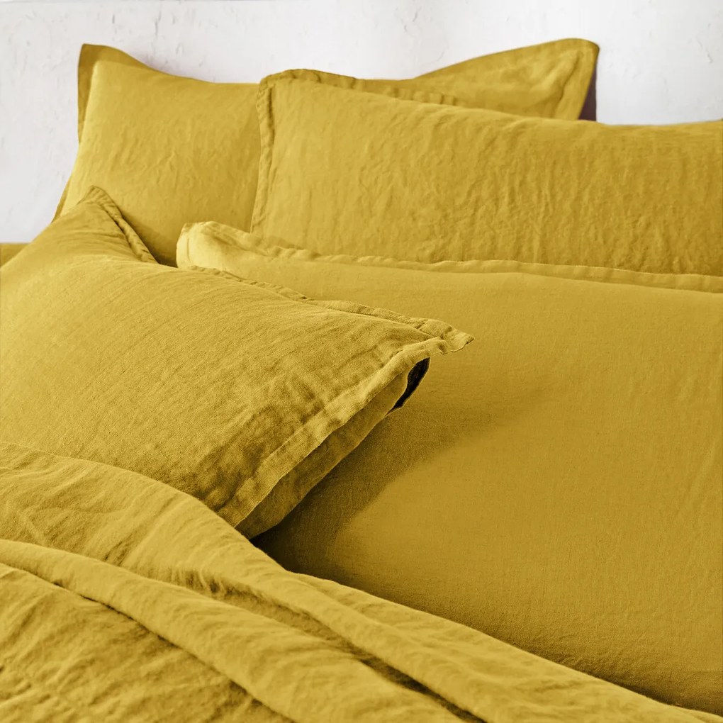 Kussensloop in gewassen linnen, Linot