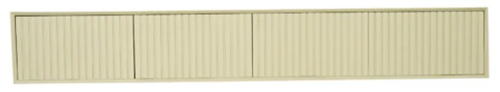 Starfurn Madison Sand Beige Tv-meubel Hangend Ribbels 200 Cm - 200x35x30cm.