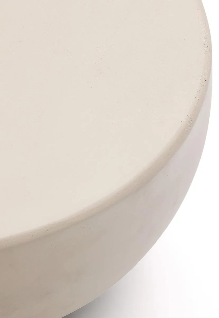 Kave Home Colba Japandi Salontafel Polystone Cement - 100 X 100cm.