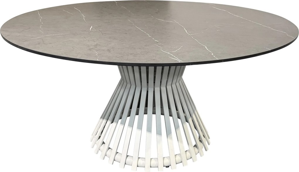 Pasadena dining tuintafel 140xH75 cm keramisch latte zand