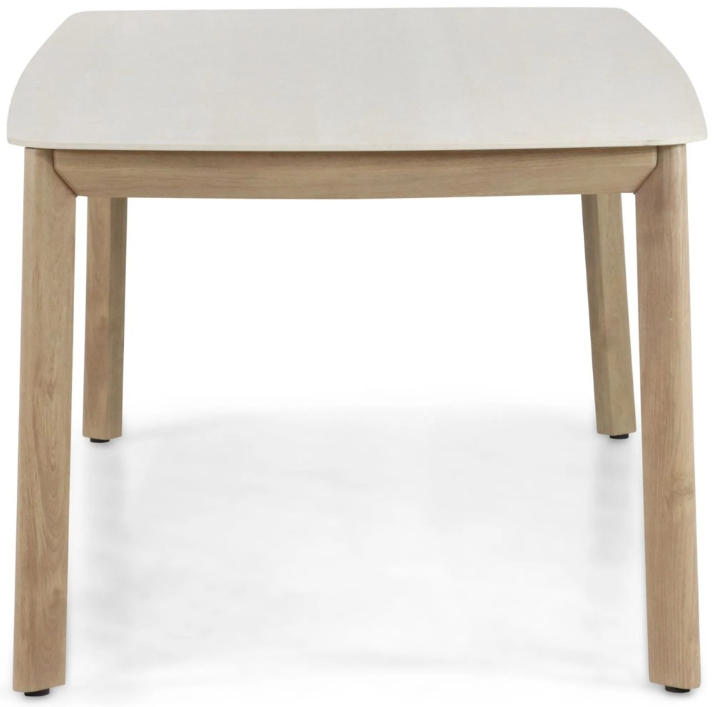 Dining Tuintafel rechthoekig 220 x 100 cm Aluminium Taupe Santika Indah