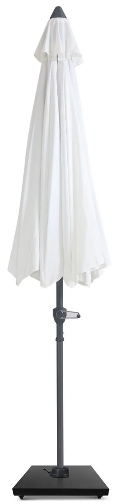 Camello Valerio Stokparasol M (excl. Voet) Aluminium Wit