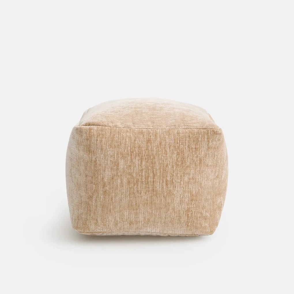 Poef van fluweel met structuur, BOCHA