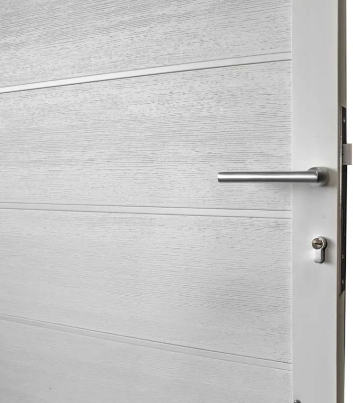 Tuindeur aluminium wit frame Modular - composiet wit (90 x 200 cm)