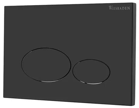 Wiesbaden X32 Metal drukplaat voor inbouwreservoir mat zwart 32.4672