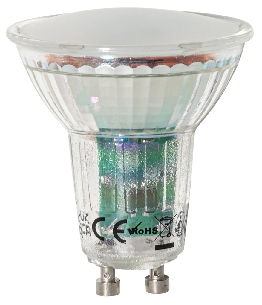 Set van 5 GU10 LED lamp schemersensor 3W 200 lm 2700K