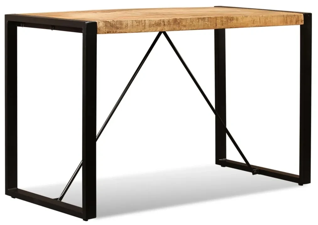 vidaXL Eettafel 120 cm massief ruw mangohout
