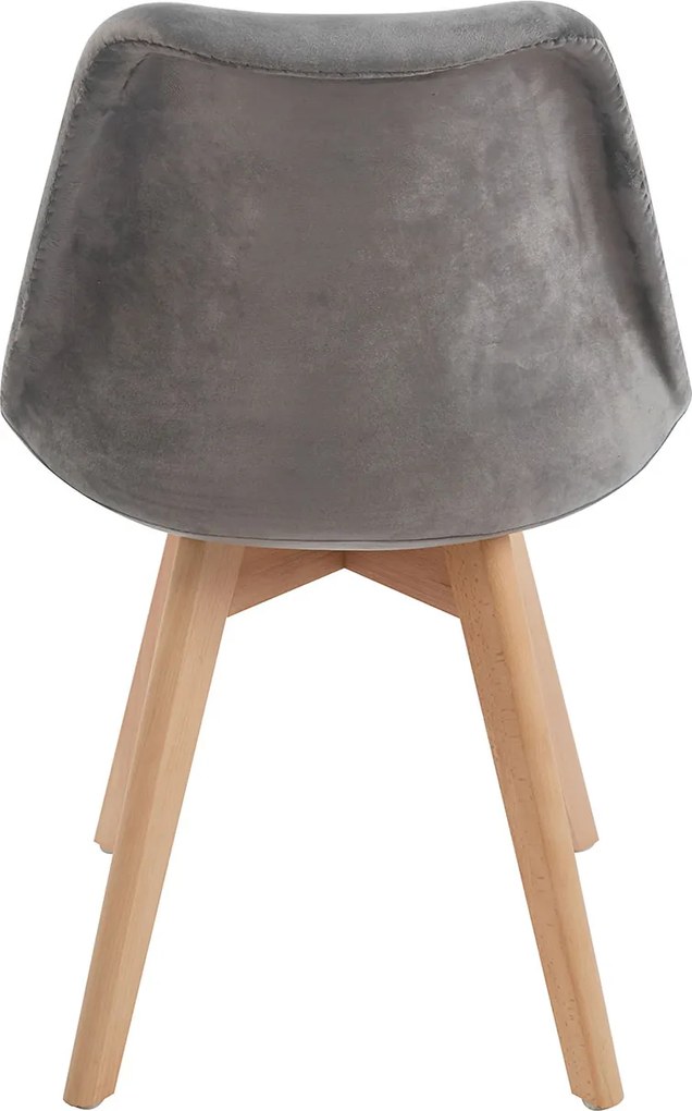 Set 4 Synk Fluwelen Stoelen