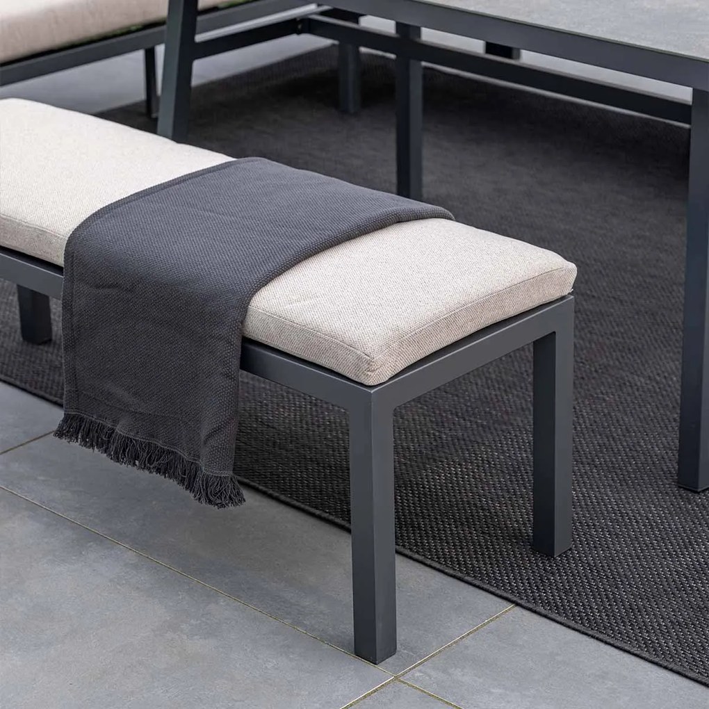 Garden Impressions Markus lounge dining set 4-delig links - desert sand