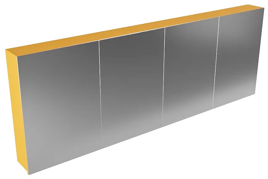 Mondiaz Cubb spiegelkast 200x70x16cm ocher met 4 deuren