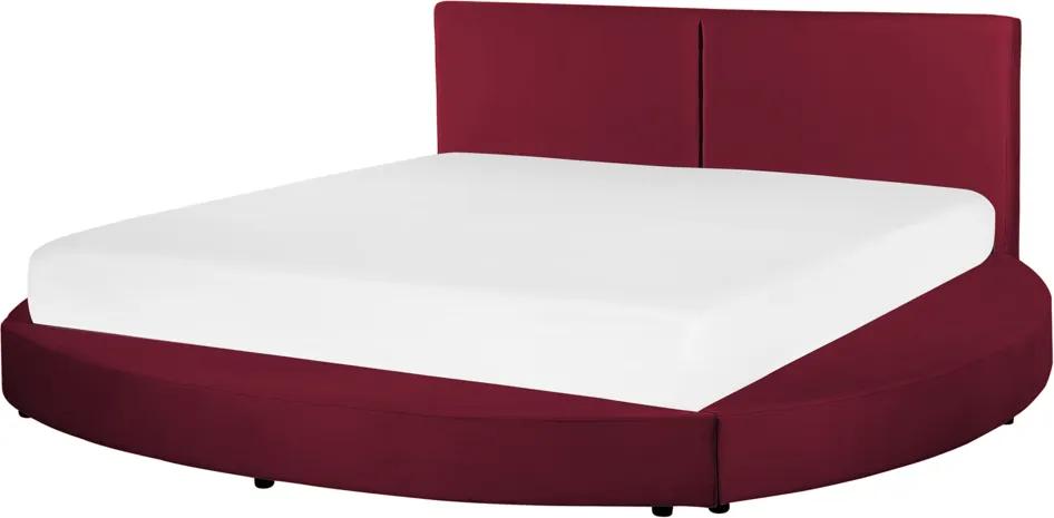 Bed fluweel rood 180 x 200 cm LAVAL