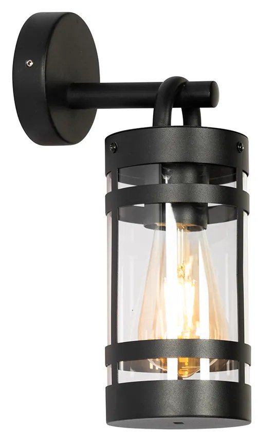 Industriële buiten wandlamp zwart IP44 - Ruben Industriele / Industrie / Industrial E27 IP44 Buitenverlichting cilinder / rond