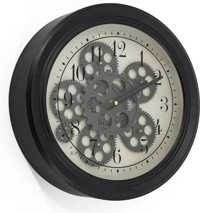Dimehouse | Klok Fem grijs, zwart klokken decoratie wanddeco