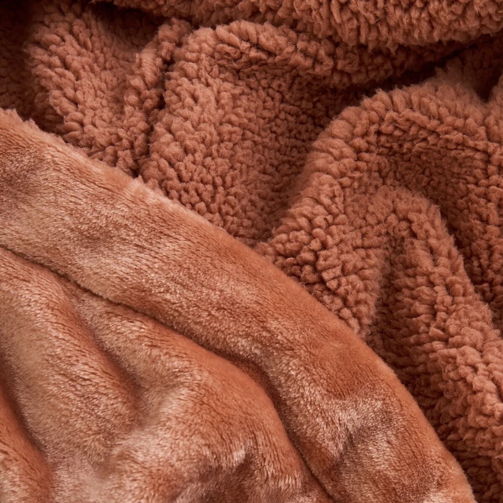 Plaid in fleece en sherpa, Maxine