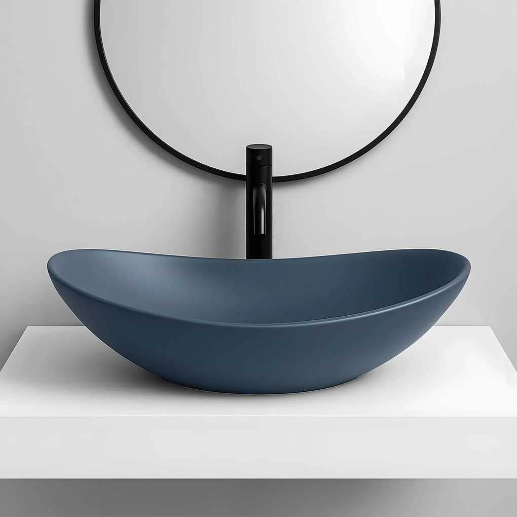 Opzetwastafel Rea Royal Blueberry Matt