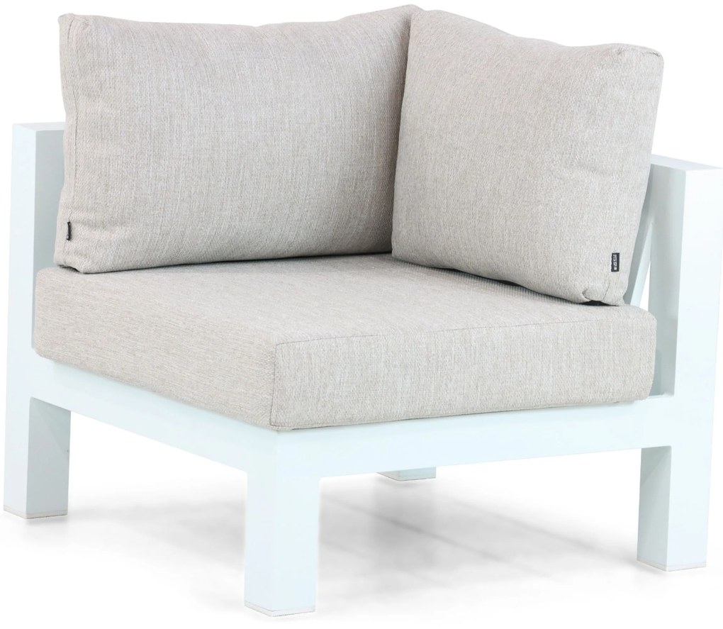 Hoek loungeset 5 personen Aluminium Wit Lifestyle Garden Furniture Luca
